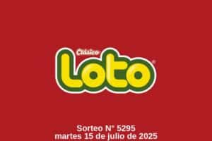 Resultados del Sorteo Loto Número 5295 del 15/07/2025