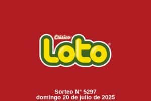 Resultados del Sorteo Loto Número 5297 del 20/07/2025